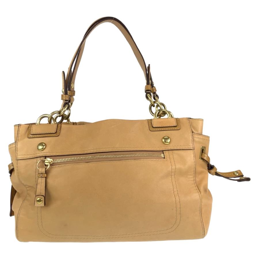 COACH（コーチ） ペイトン ターンロック ベージュ レザー 14522 トート