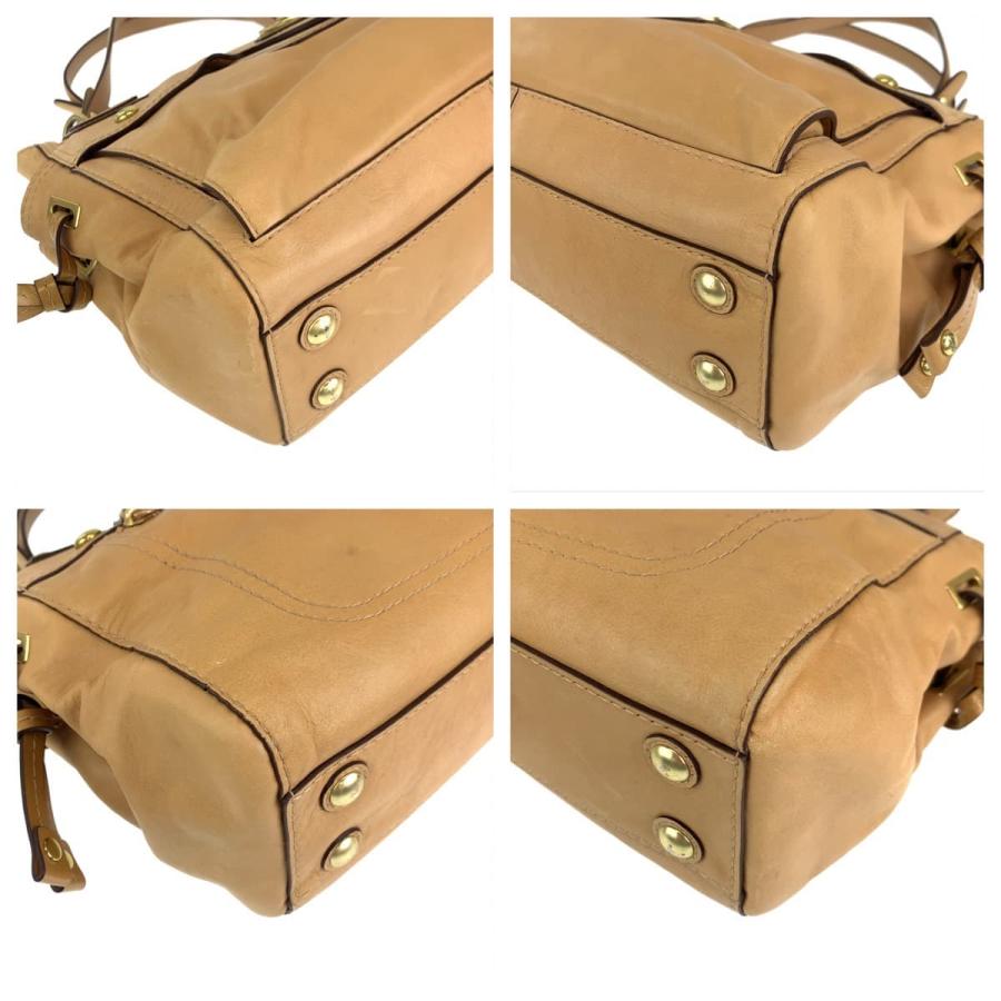 COACH（コーチ） ペイトン ターンロック ベージュ レザー 14522 トート