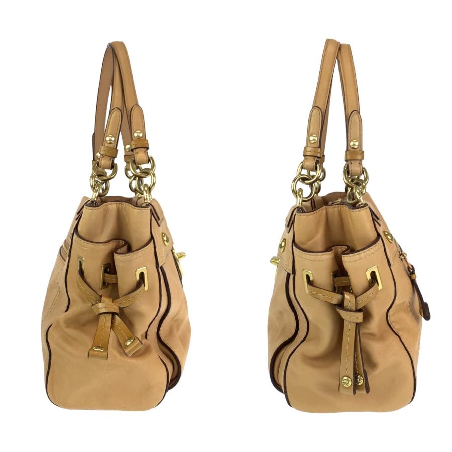 COACH（コーチ） ペイトン ターンロック ベージュ レザー 14522 トート