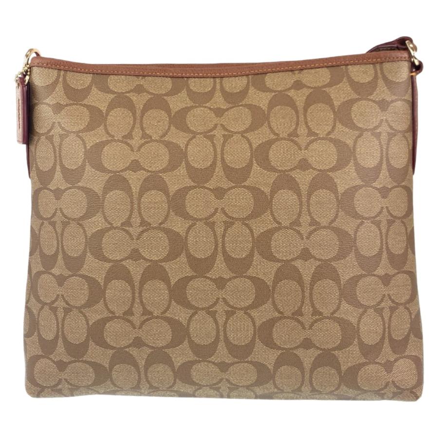 COACH（コーチ） 美品 シグネチャー ブラウン 茶 PVC F34938