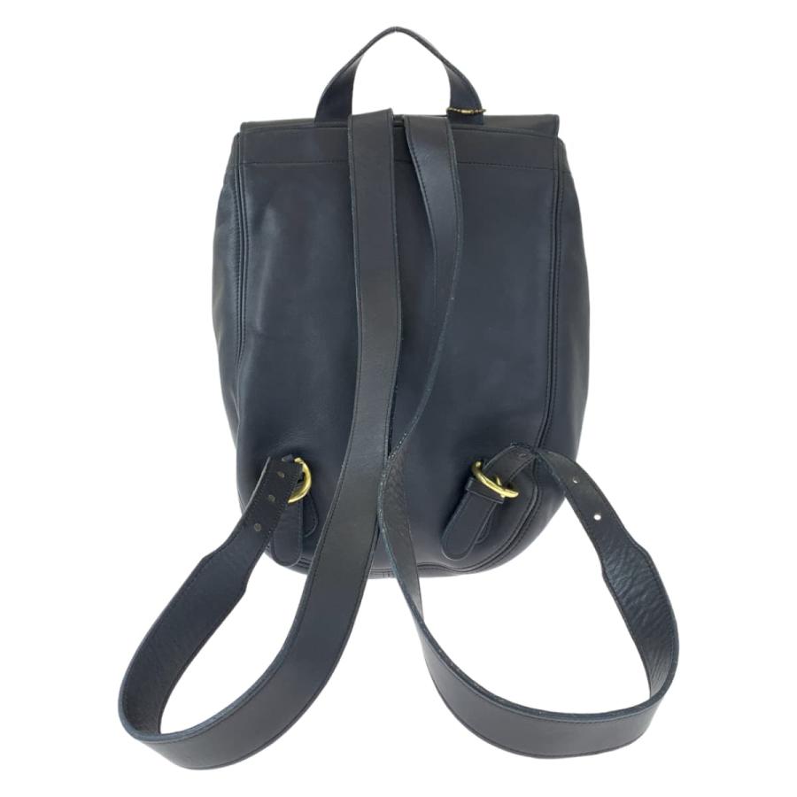 【美品】オールドコーチ 4134 リュックサック レザー 本革 黒 肩掛け COACH（コーチ） オールドコーチ ブラック 黒 レザー 4134 リュック