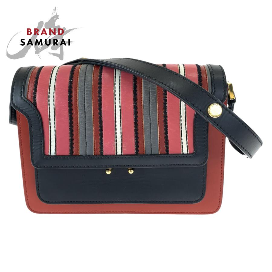 MARNI 美品 マルニ Trunk トランク ミディアムバッグ マルチカラー  