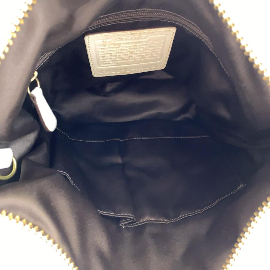 COACH（コーチ） シグネチャー ダッフル ベージュ ホワイト キャンバス 