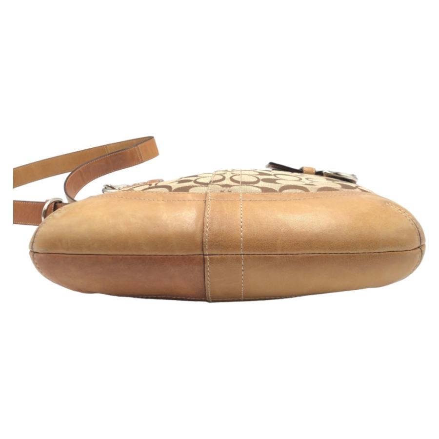 ✨美品✨ コーチレザー ショルダーバッグ　編込 斜め掛け ゴールド金具 ブラウン COACH】コーチ レザー 斜め掛け ショルダー クロスボディ バッグ