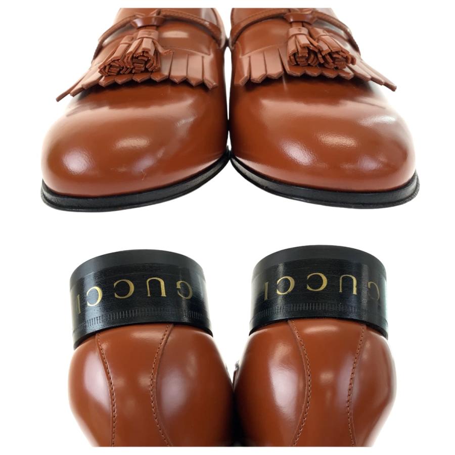 GUCCI（グッチ） 新品未使用 タッセル サイズ6 ブラウン 茶 レザー