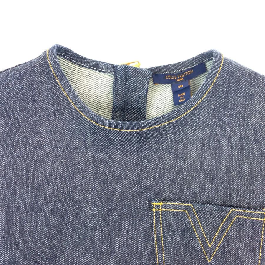 LOUIS VUITTON 超美品 ルイヴィトン Vステッチ サイズ38 ブルー