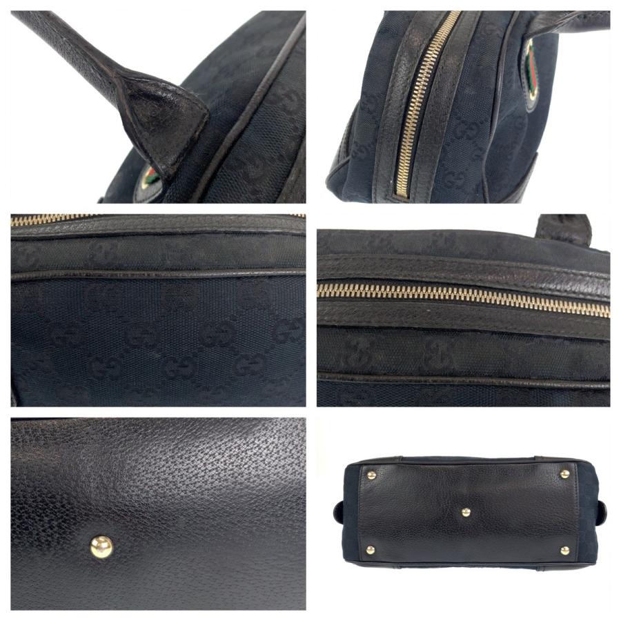 GUCCI 美品 グッチ プリンシー シェリーライン ブラック GG GUCCI 美品 グッチ プリンシー シェリーライン ブラック GG