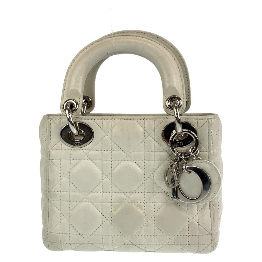Dior ディオール レディディオール カナージュ ホワイト シルバー金具