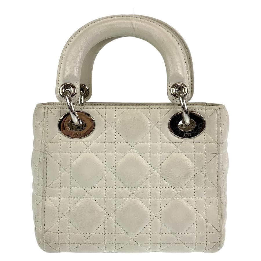 Dior ディオール レディディオール カナージュ ホワイト シルバー金具