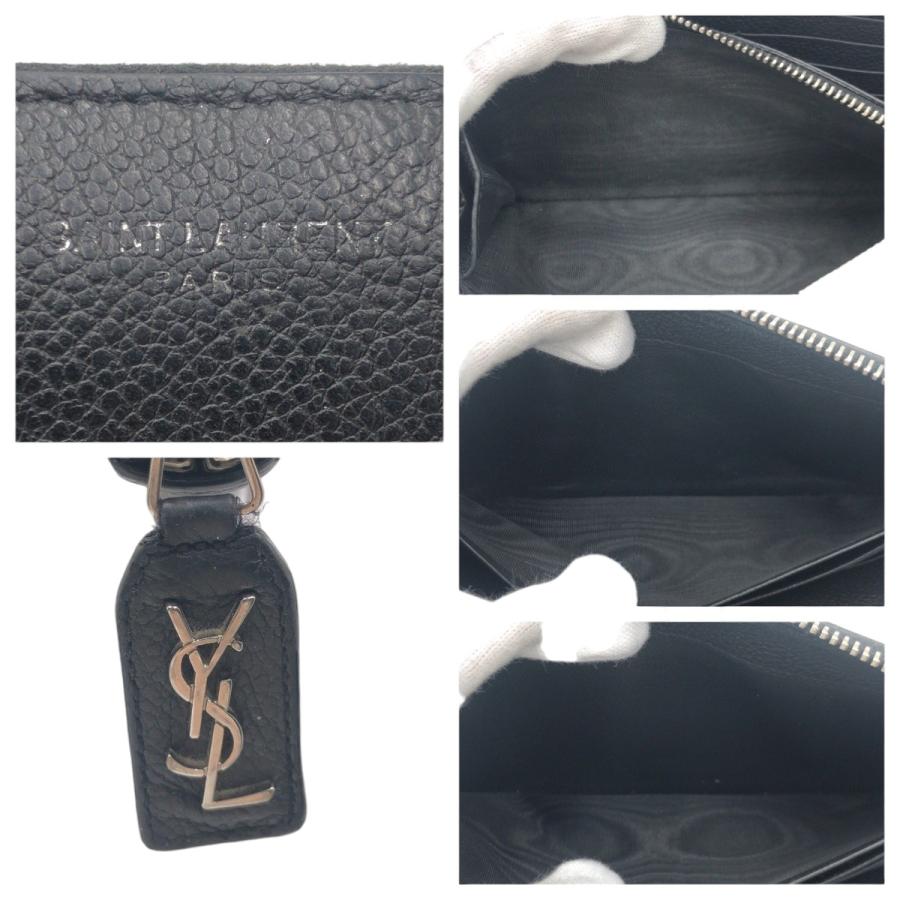 SAINT LAURENT PARIS サンローランパリ YSL ブラック シルバー金具