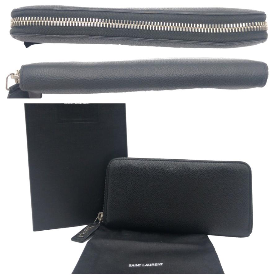 SAINT LAURENT PARIS サンローランパリ YSL ブラック シルバー金具