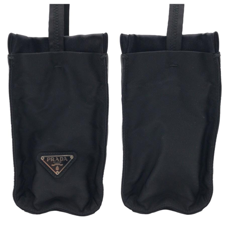プラダ　PRADA ナイロントートバッグ　三角プレート　美品 PRADA（プラダ） 美品 三角ロゴプレート ブラック ナイロン トート