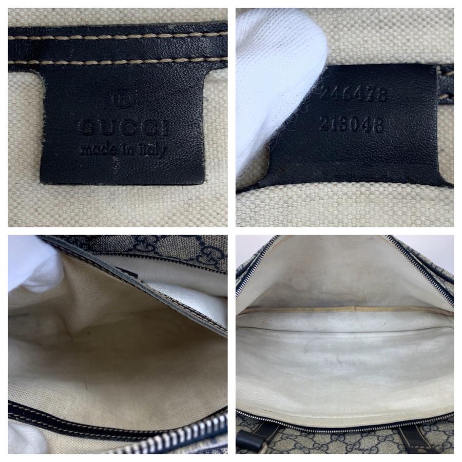 グッチ GUCCI ビジネスバッグ GGキャンバス レザー GGキャンバス グッチ GUCCI ショルダーバッグ レザー 120842 ブラック