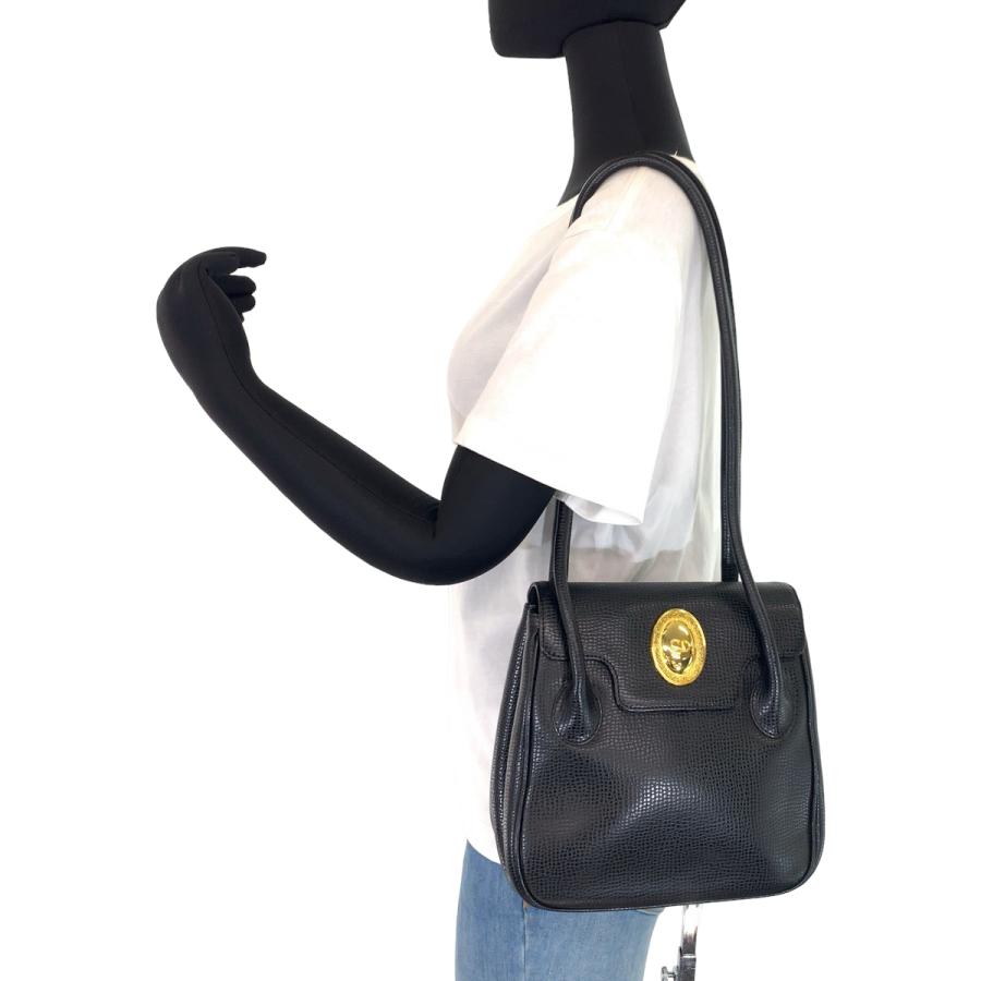美品 Dior ディオール ヴィンテージ CDロゴ ブラック 黒 ゴールド金具