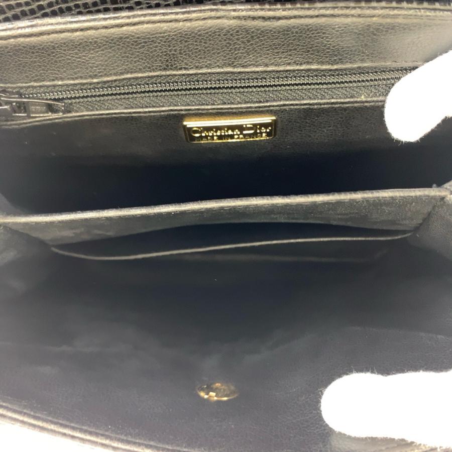 美品 Dior ディオール ヴィンテージ CDロゴ ブラック 黒 ゴールド金具
