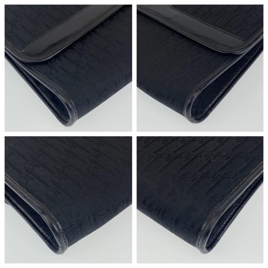 美品 Dior ディオール ヴィンテージ トロッター ブラック ゴールド金具