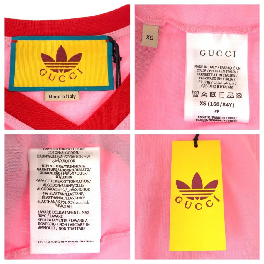GUCCI（グッチ） 新品未使用 × adidas 22SS サイズXS ピンク レッド