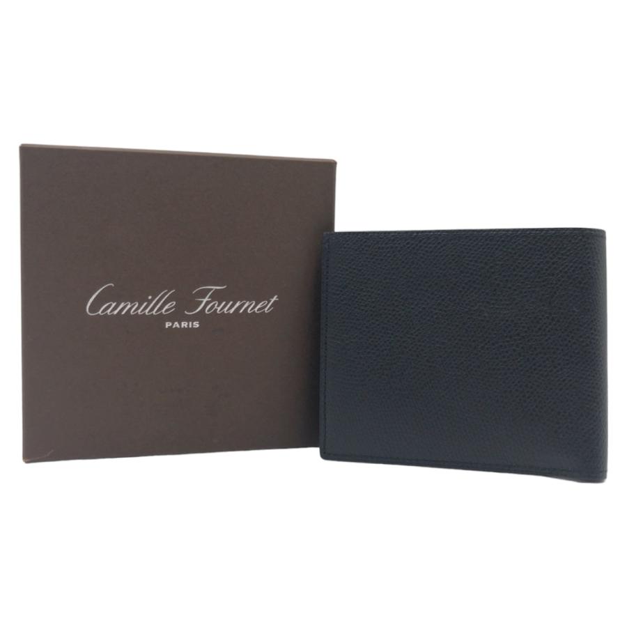 新品未使用 CAMILLE FOURNET カミーユ フォルネ ブラック 黒 レザー 二 