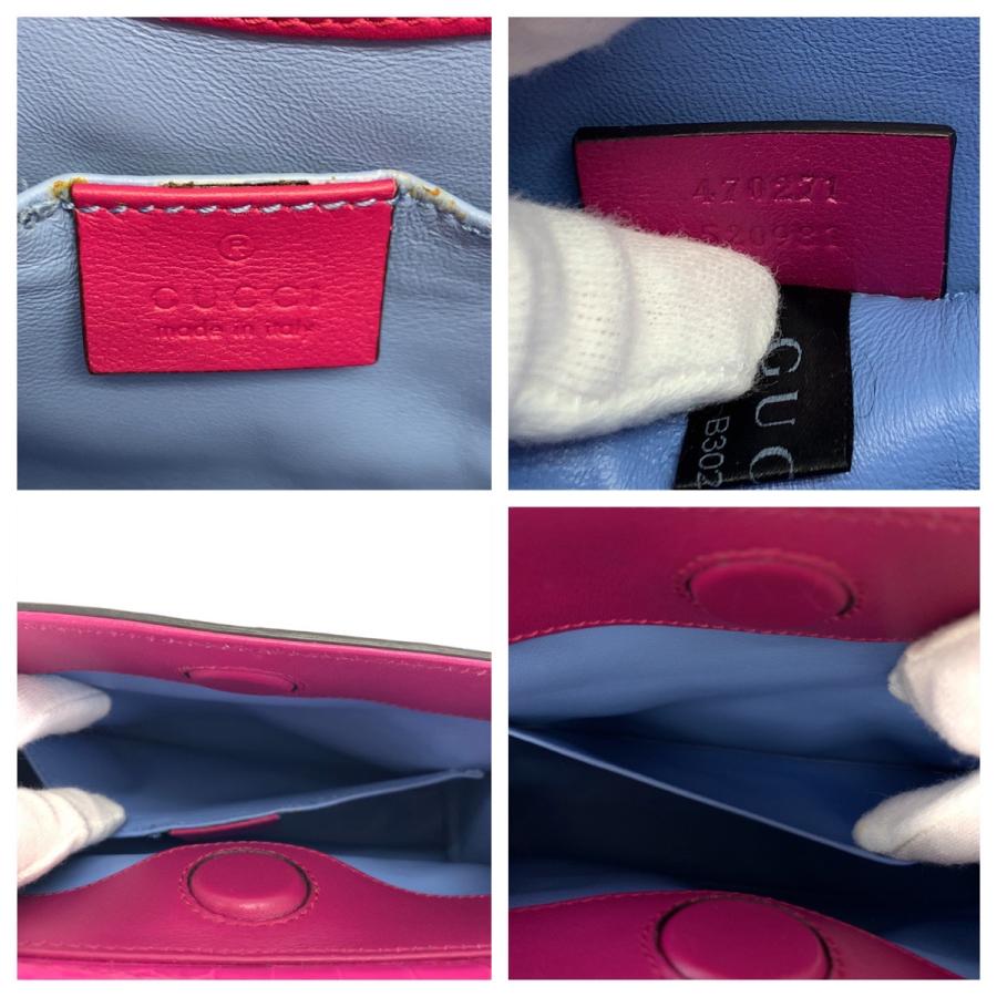 GUCCI（グッチ） 希少 美品 バンブー ニムフェア ピンク ブラウン