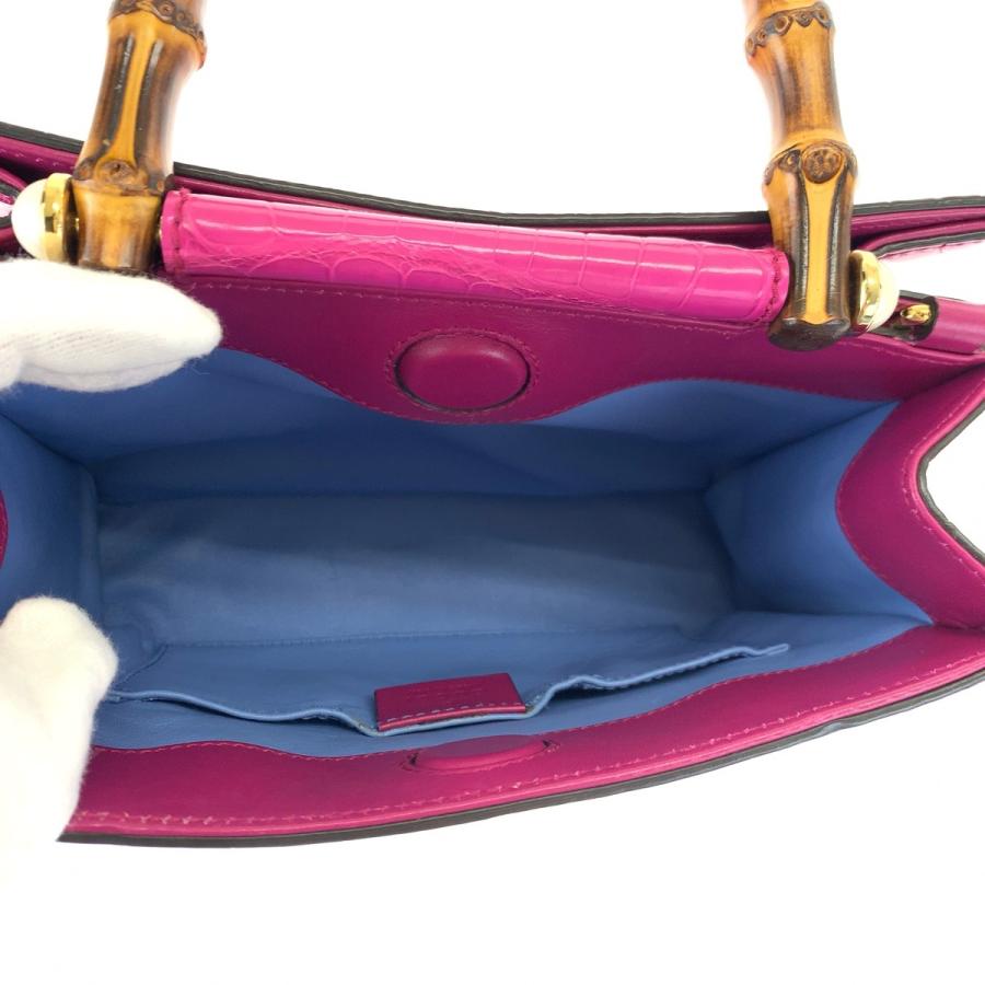 GUCCI（グッチ） 希少 美品 バンブー ニムフェア ピンク ブラウン