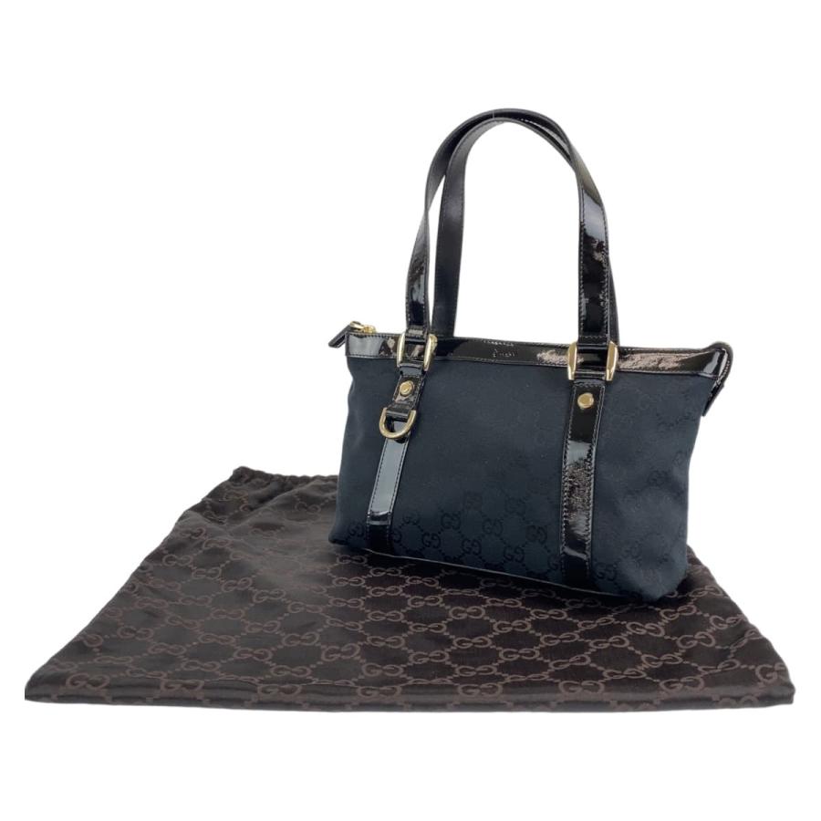 美品 GUCCI グッチ アビー ブラック 黒 ゴールド金具 GG