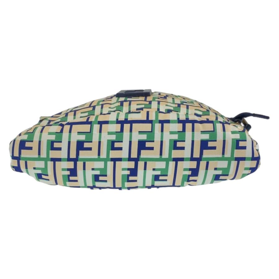 FENDI（フェンディ） 美品 ズッカ柄 FFロゴ グリーン 緑 ピンク