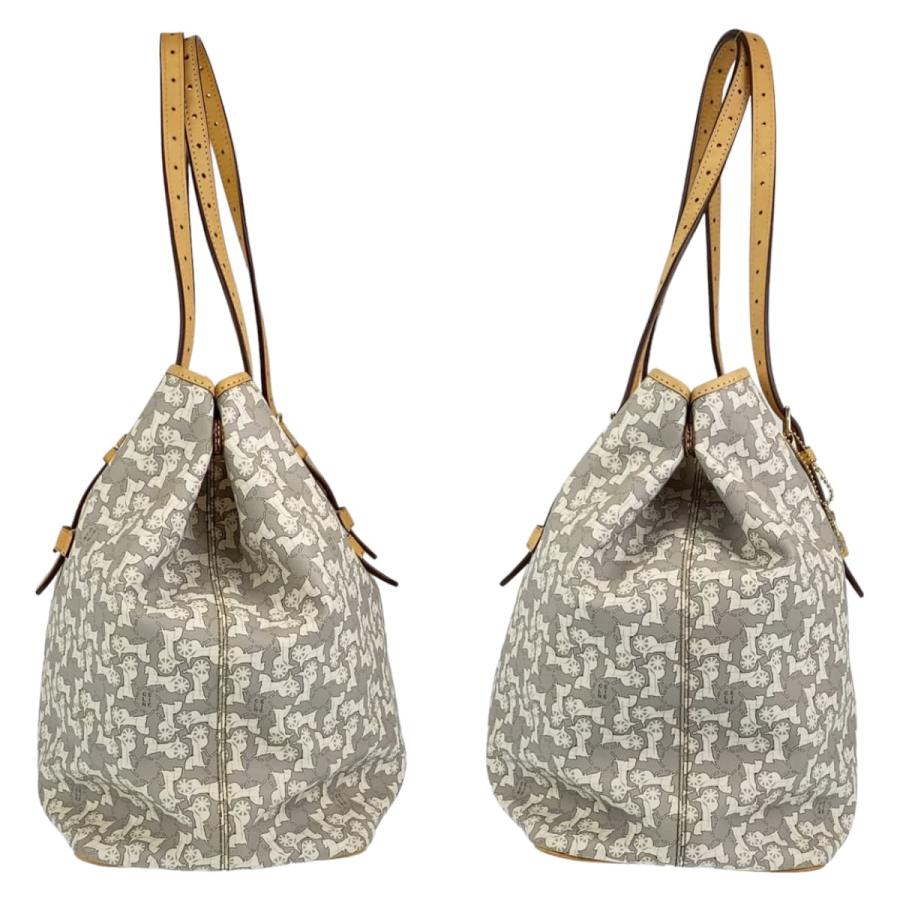 【美品】CELINE セリーヌ トートバッグ サルキー ハンドバッグ 馬車柄 CELINE（セリーヌ） 美品 サルキー 馬車柄 グレー 灰色 ベージュ