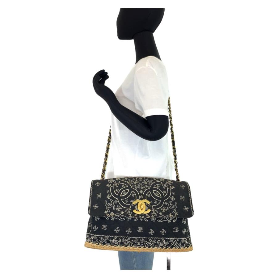 CHANEL 希少 シャネル バンダナ柄 マトラッセ ココマーク ターン CHANEL 希少 シャネル バンダナ柄 マトラッセ ココマーク ターン