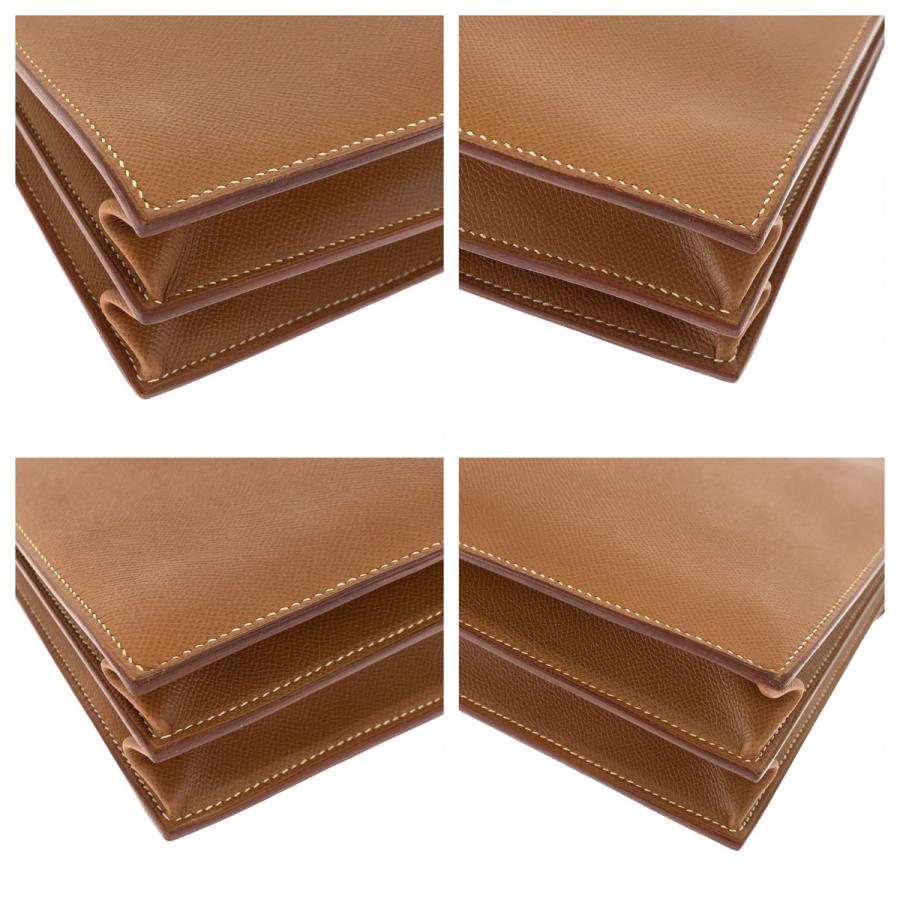 HERMES（エルメス） 美品 サックアデペッシュ41 ゴールド ブラウン 茶