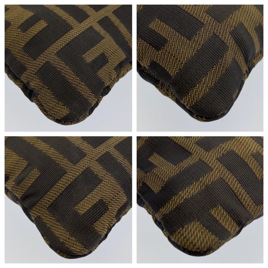 FENDI（フェンディ） 美品 ズッカ ブラウン シルバー金具 キャンバス