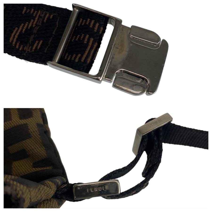 FENDI（フェンディ） 美品 ズッカ ブラウン シルバー金具 キャンバス