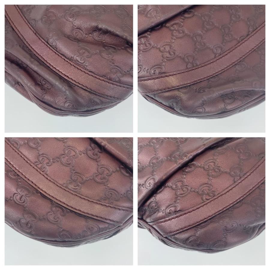 GUCCI 美品 グッチ グッチシマ アビー 男女兼用 ブラウン シルバー金具  