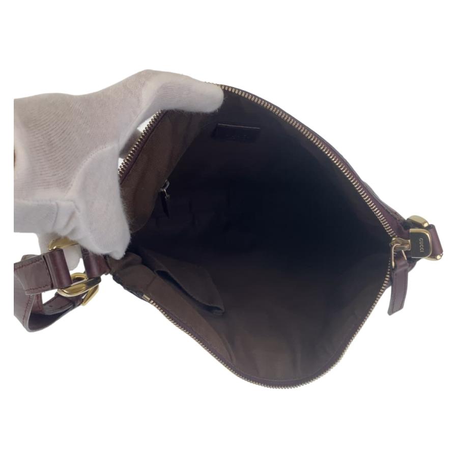 美品 GUCCI グッチ グッチシマ アビー 男女兼用 ブラウン シルバー金具 レザー 203257 斜め掛け ショルダーバッグ レディース 405967 【中古】 GUCCI（グッチ） 美品 グッチシマ アビー 男女兼用 ブラウン シルバー