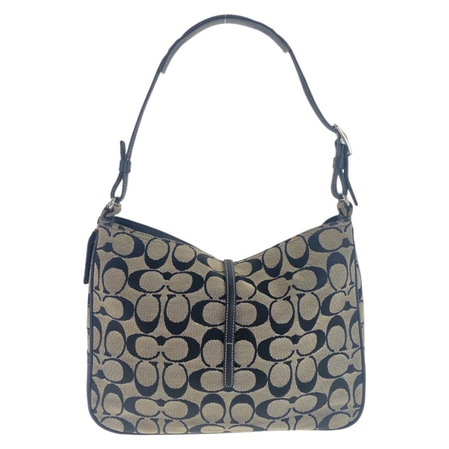 COACH（コーチ） 美品 シグネチャー グレー ブラック シルバー金具