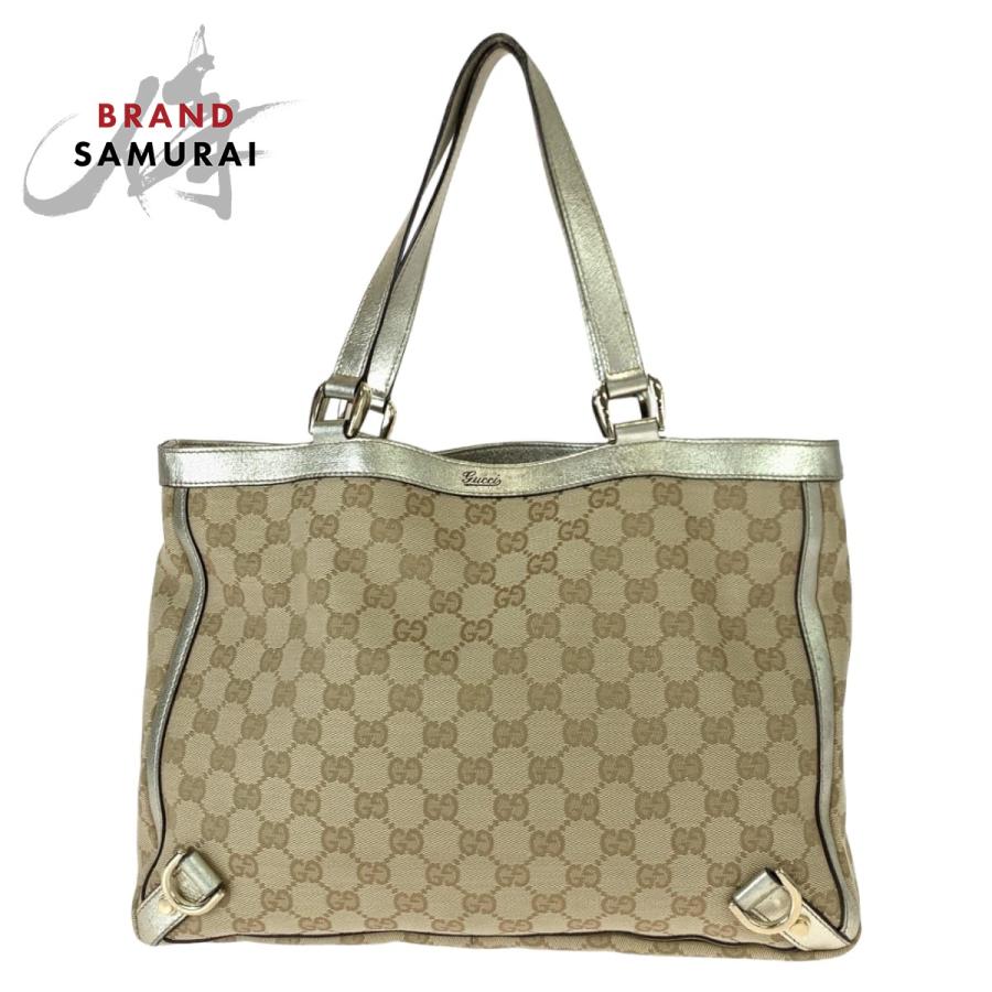 GUCCI（グッチ） 美品 アビー ベージュ ゴールド 金 GGキャンバス