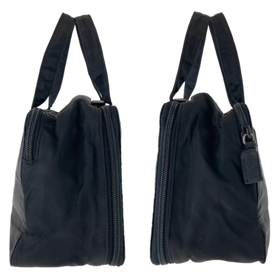 PRADA プラダ テスート 三角ロゴプレート ブラック 黒 シルバー PRADA プラダ テスート 三角ロゴプレート ブラック 黒 シルバー