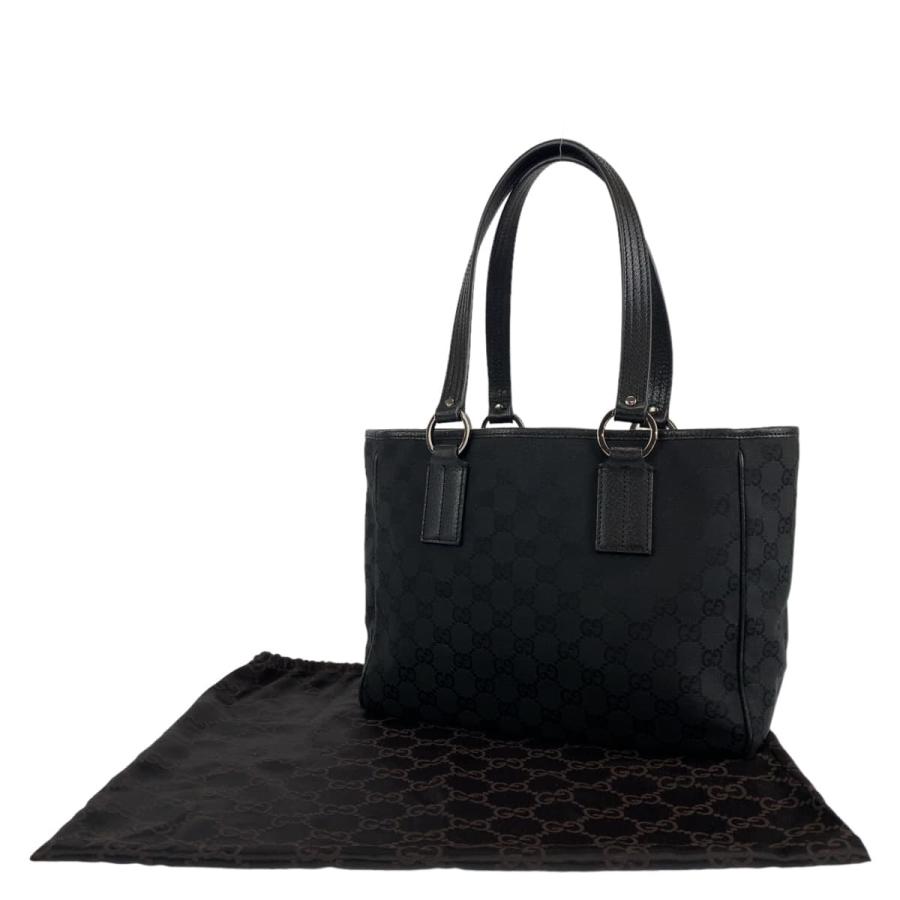 GUCCI（グッチ） 美品 GG柄 ブラック 黒 シルバー金具 GGキャンバス 