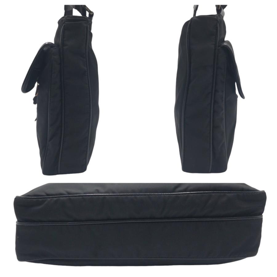 【新型 美品】PRADA プラダ ボディバッグ テスートナイロン 三角ロゴ 黒 PRADA 美品 プラダ テスート 三角ロゴ ブラック 黒 ナイロン
