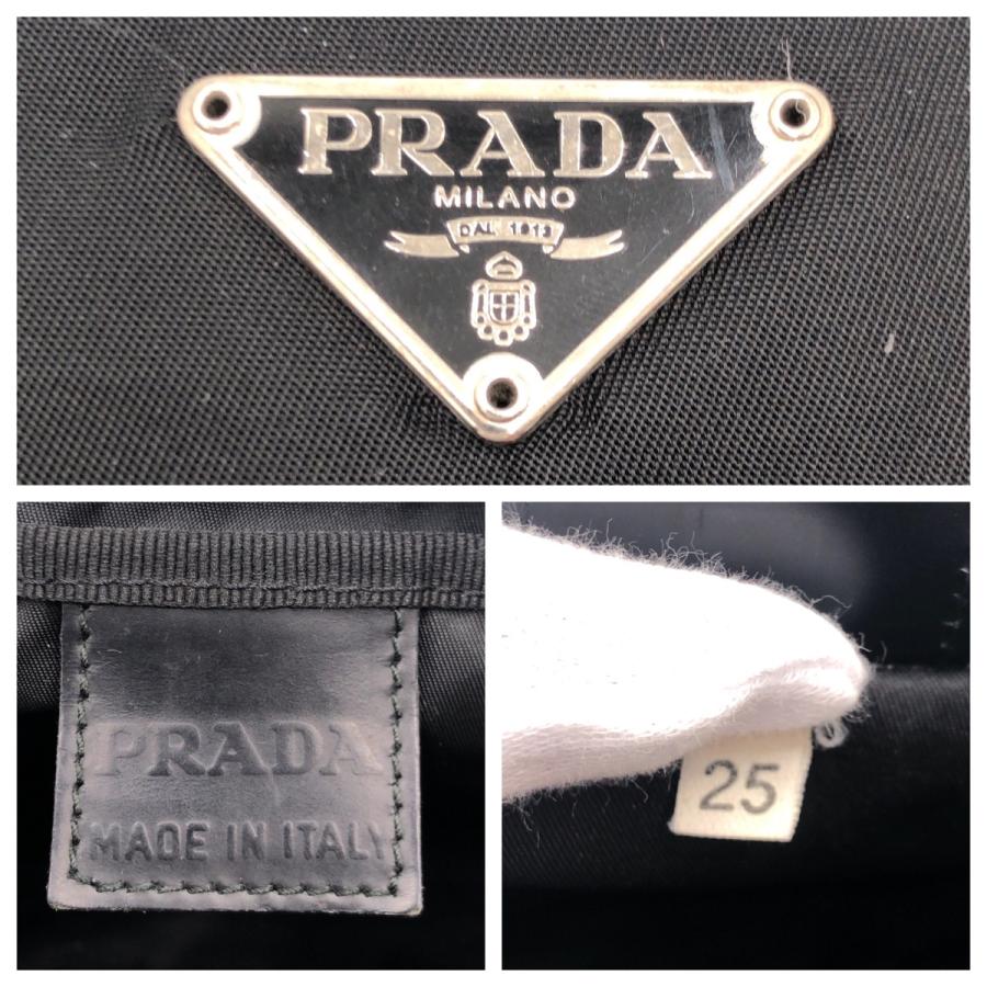 PRADA（プラダ） テスート 三角ロゴ ブラック 黒 シルバー金具