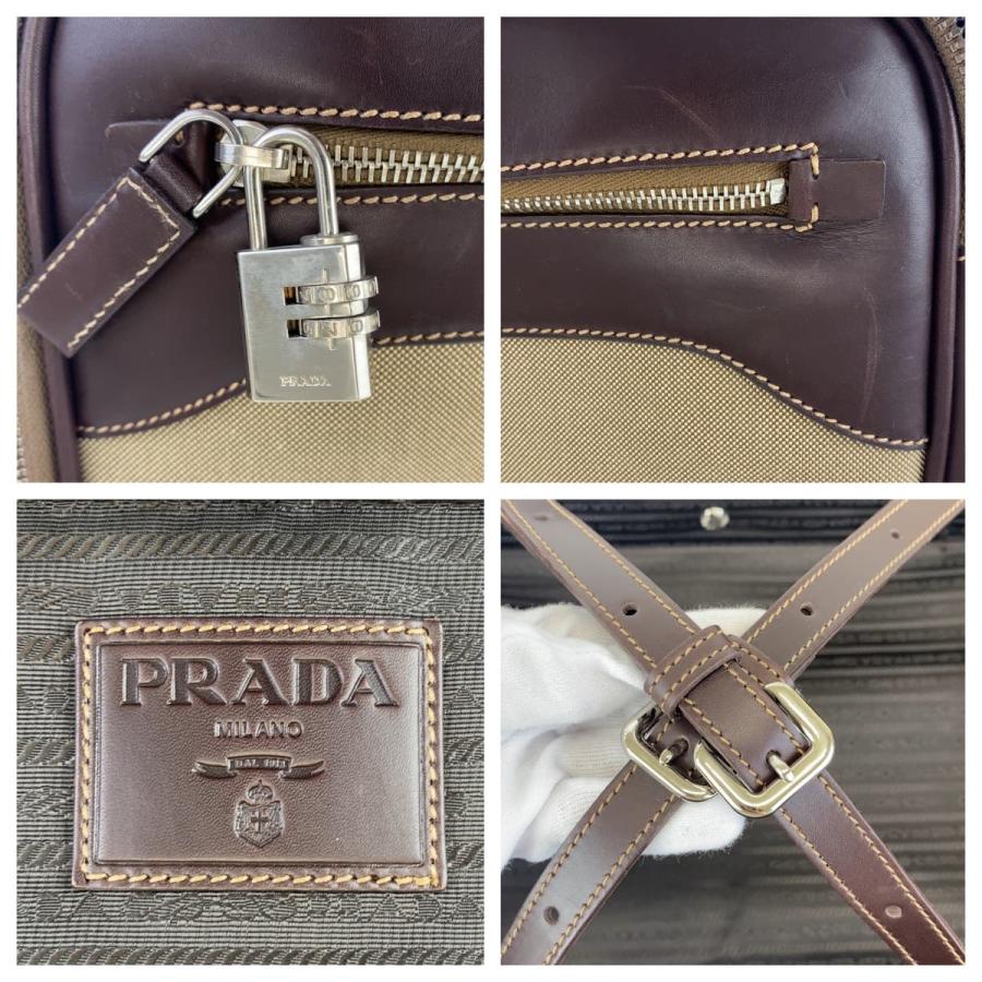PRADA（プラダ） 美品 ロゴジャガード ベージュ ブラウン