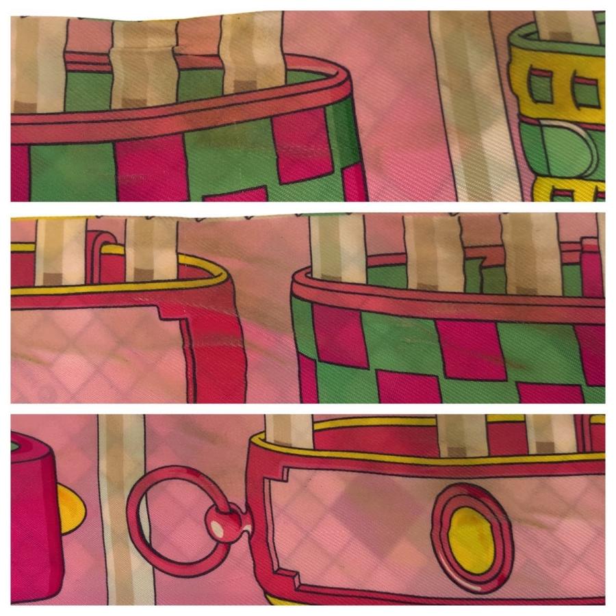 HERMES（エルメス） ツイリー コリエドシアン リミックス ピンク