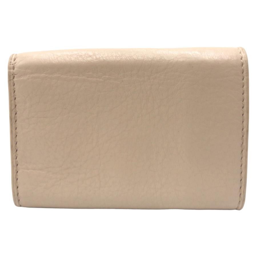 【美品】BALENCIAGA 　バレンシアガ ペーパーミニウォレット ベージュ BALENCIAGA（バレンシアガ） 美品 ペーパー ミニウォレット ベージュ
