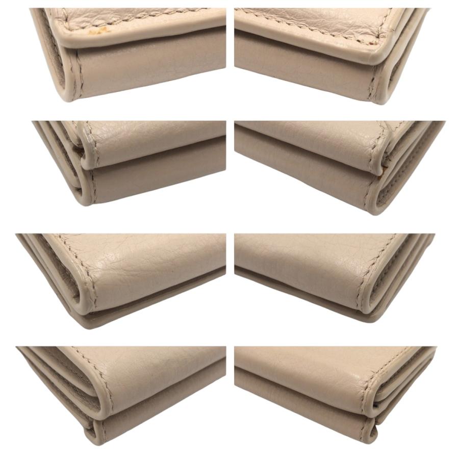 【美品】BALENCIAGA 　バレンシアガ ペーパーミニウォレット ベージュ BALENCIAGA（バレンシアガ） 美品 ペーパー ミニウォレット ベージュ