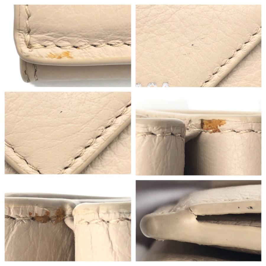 BALENCIAGA（バレンシアガ） 美品 ペーパー ミニウォレット ベージュ