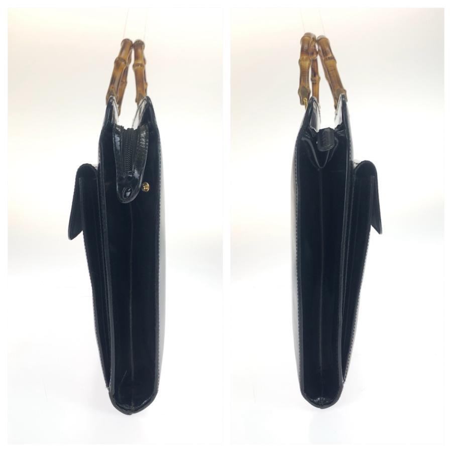 極美品 GUCCI グッチ バンブー ベルト ゴールド パテントレザー GUCCI（グッチ） 美品 バンブー ブラック 黒 ゴールド金具 パテント