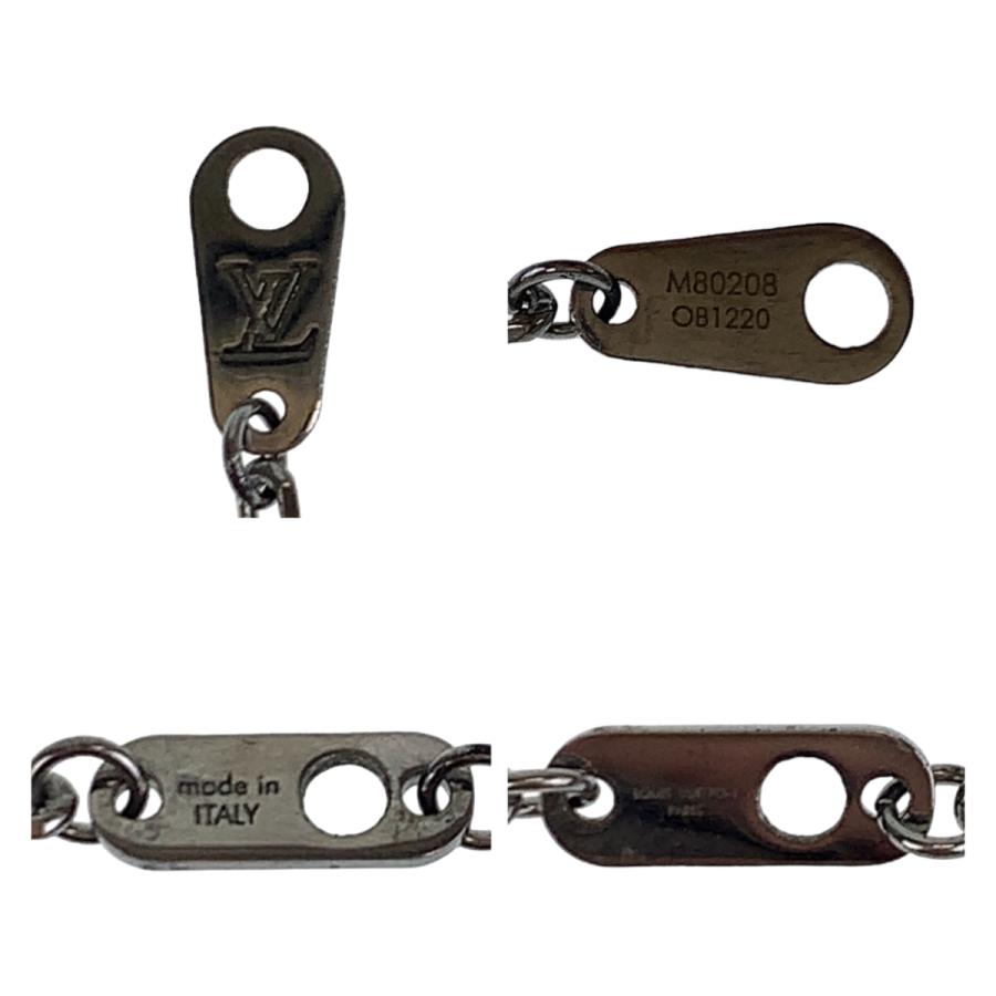 美品 ルイヴィトン LVイニシャル ターコイズブルー シルバー金具 メタル/ラインストーン M80208 ネックレス ペンダント 406209 | LOUIS VUITTON | 06