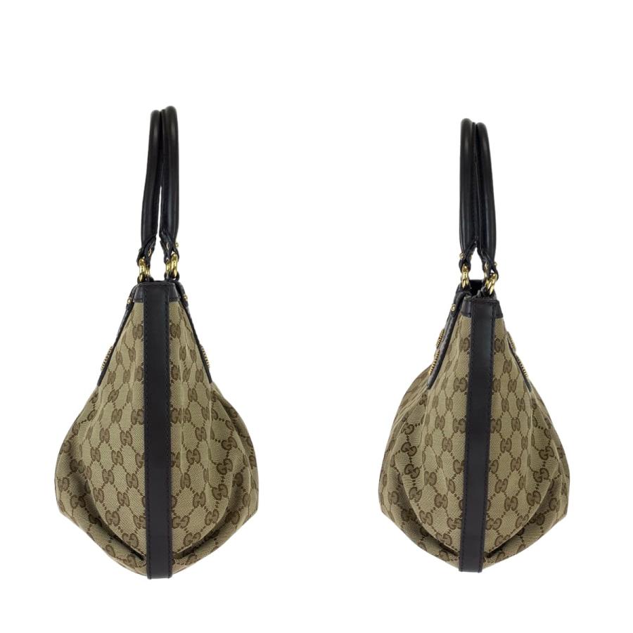 GUCCI（グッチ） 美品 ベージュ ブラウン GGキャンバス/レザー 269953