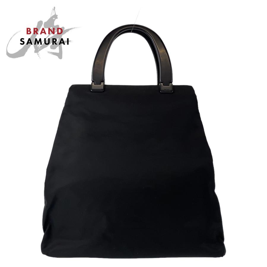PRADA プラダ 三角プレート　ハンドバック　クリアハンドル　ブラック　手提げ 楽天市場】PRADA プラダサイド三角ロゴ 2WAYハンドバッグ