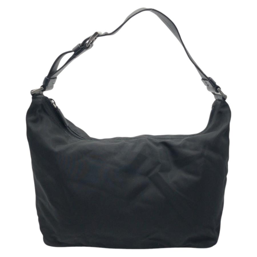 プラダ　PRADA　ボディバッグ　テスートナイロン　三角プレート　黒 PRADA（プラダ） テスート 三角ロゴプレート ブラック 黒 シルバー金具