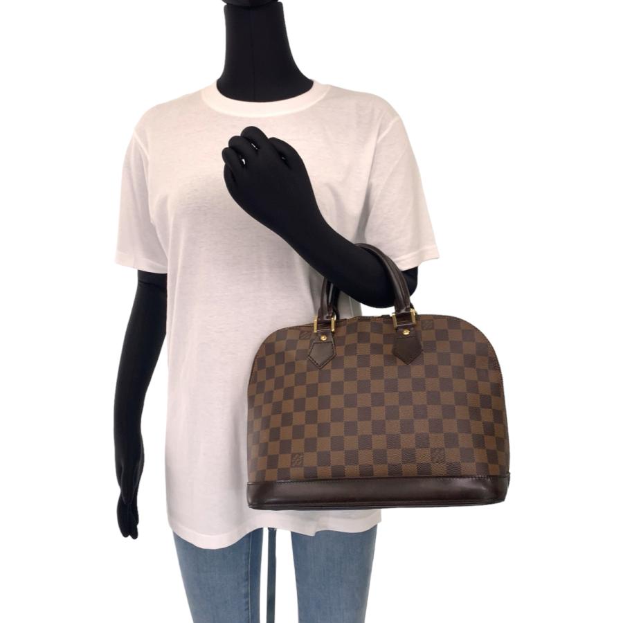 LOUIS VUITTON ルイヴィトン ダミエ アルマ ブラウン 茶 ゴールド金具  